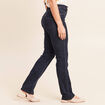 Jean coupe droite taille haute denim brut femme