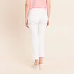 Jean coupe droite 7/8&egrave;me blanc femme