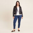 Jeans léger taille standard 7/8ème denim double stone femme