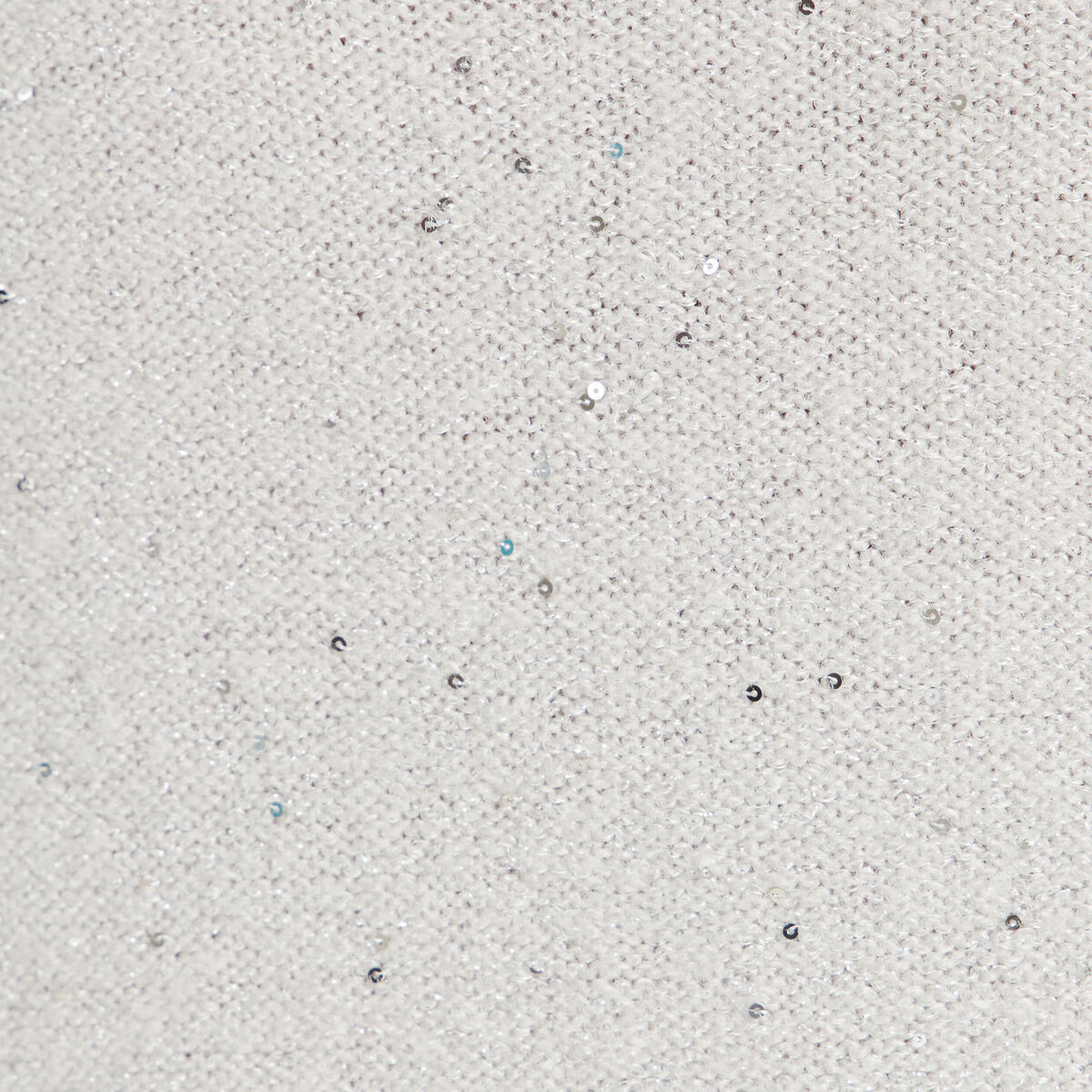 Pull col v manches longues &agrave; sequins gris clair femme