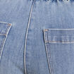 Pantacourt coupe mom denim double stone femme