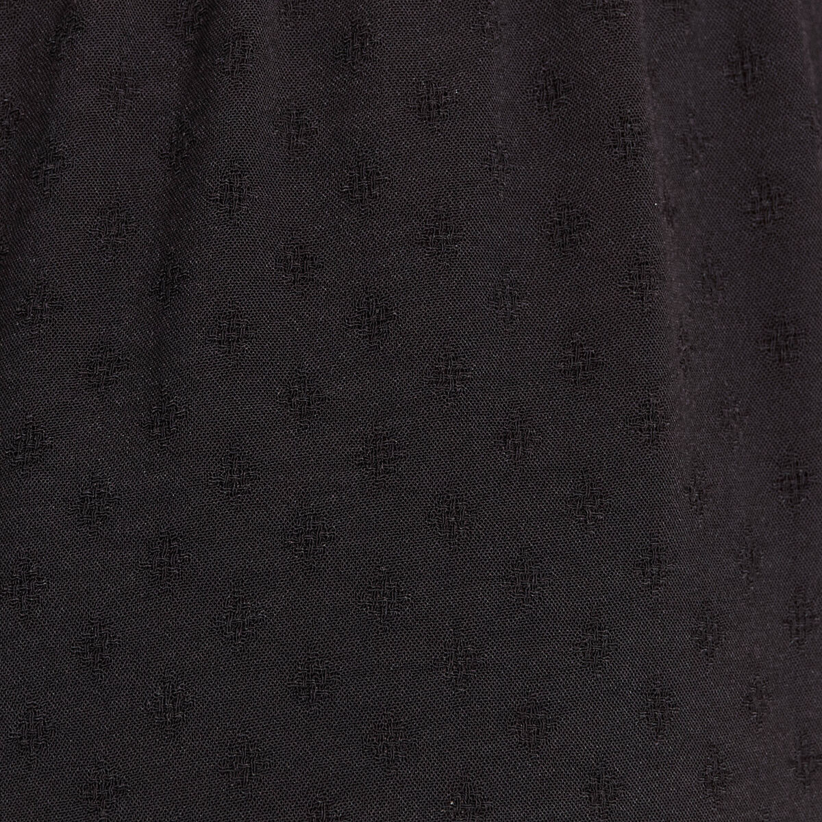 Pantalon flou droit 7/8ème noir femme