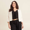 Veste cintr&eacute;e ecru femme