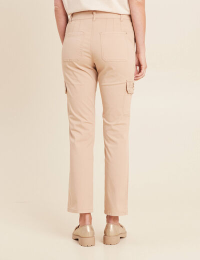 Pantalon jogpant 7/8ème sable femme