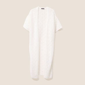 gilet long manches courtes blanc femme Gilet long manches courtes blanc femme