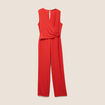 Combinaison pantalon rouge femme
