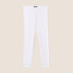 Pantalon legging 7/8&egrave;me blanc femme