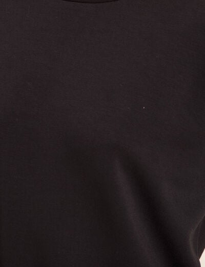 Sweat manches longues clous noir femme