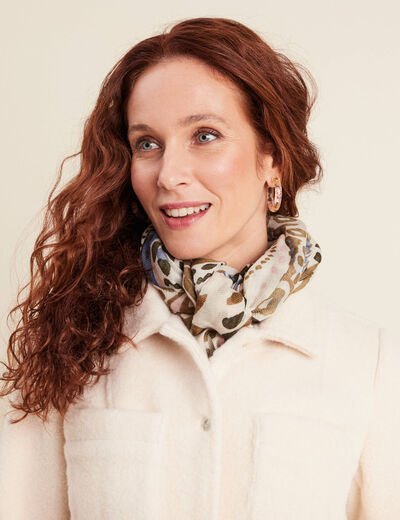 Foulard vert olive femme