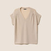 T-shirt manches courtes couleur or femme