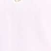 Blouse droite manches longues dentelle ecru femme