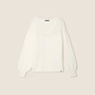 Pull confectionn&eacute; en France ecru femme