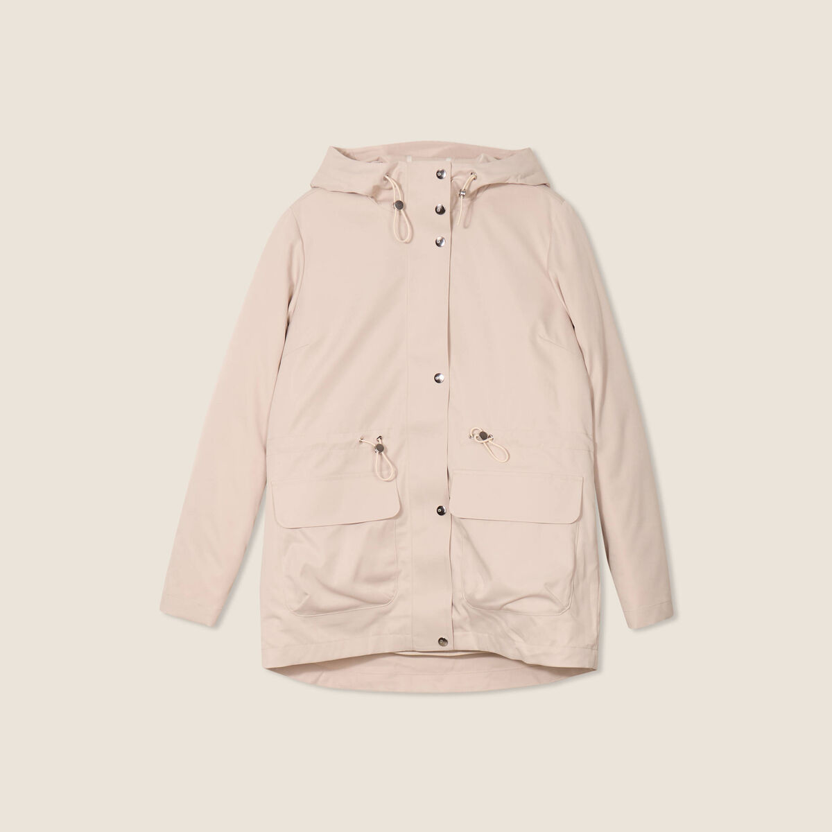 Parka &agrave; capuche sable femme