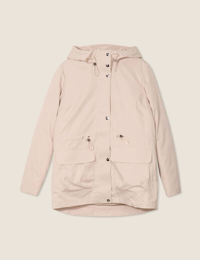 Parka à capuche sable femme