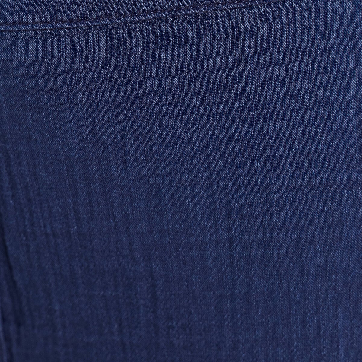 Pantalon large 7/8&egrave;me taille haute bleu roi femme