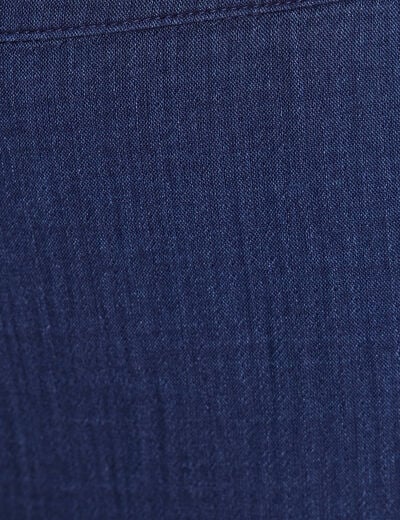 Pantalon large 7/8&egrave;me taille haute bleu roi femme