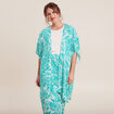Kimono dos smock&eacute; vert &eacute;meraude femme