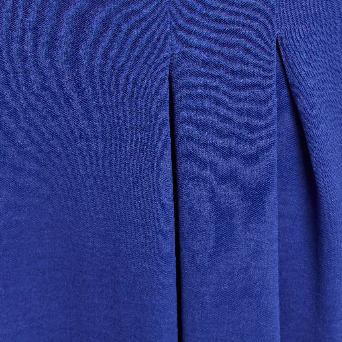 Jupe longue &eacute;vas&eacute;e ceintur&eacute;e bleu fonc&eacute; femme