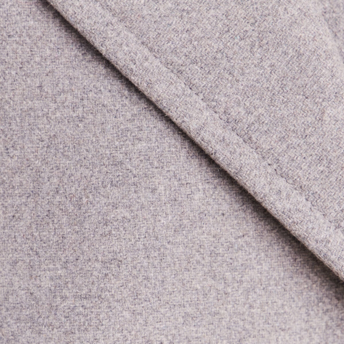 Caban doubl&eacute; avec capuche gris clair femme