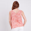 Blouse sans manches ecru femme