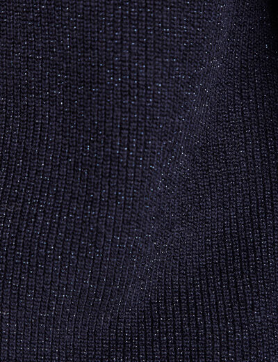 Gilet manches longues bleu marine femme