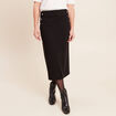 Jupe midi crayon noir femme