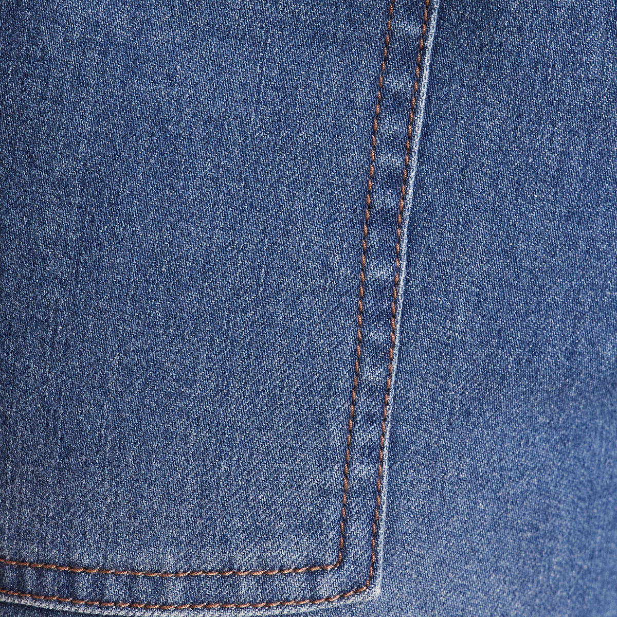 Pantalon mom 7/8&egrave;me en coton denim stone femme