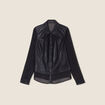 Chemise manches longues noir femme