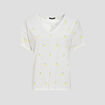 T-shirt manches courtes ecru femme