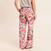 Pantalon large taille standard multicolore femme