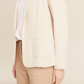 veste tailleur cintree ecru femme Veste tailleur cintrée ecru femme