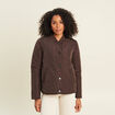 Doudoune doubl&eacute;e marron fonc&eacute; femme