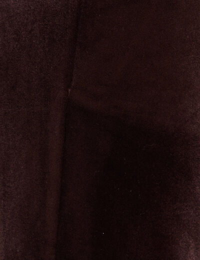 Pantalon large taille haute marron fonc&eacute; femme