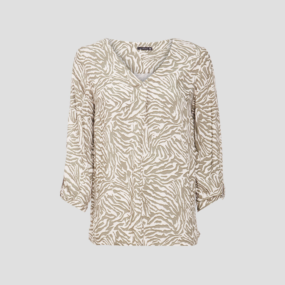 Blouse manches 3/4 noir femme