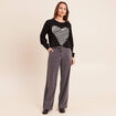 Jean denim gris femme
