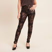 Pantalon ajust&eacute; noir femme