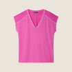 T-shirt manches courtes violet femme