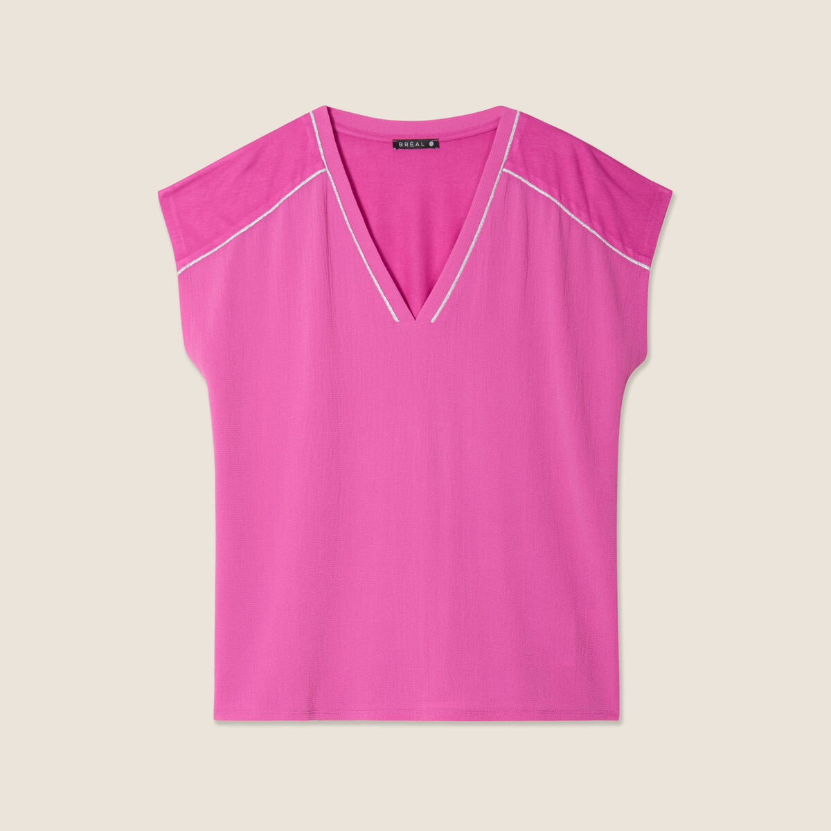 T-shirt manches courtes violet femme