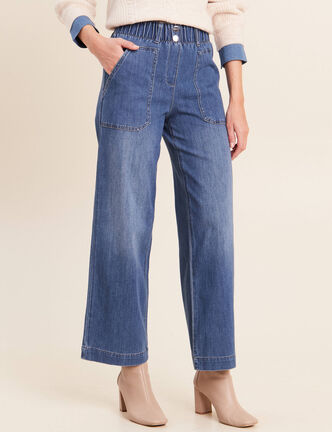 Jean denim denim stone femme