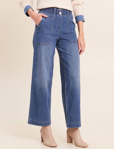 Jean denim denim stone femme