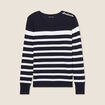 Pull manches longues bleu marine femme