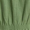 Veste droite boutonnée vert femme