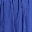 Jupe taille haute doubl&eacute;e avec broderie bleu fonc&eacute; femme