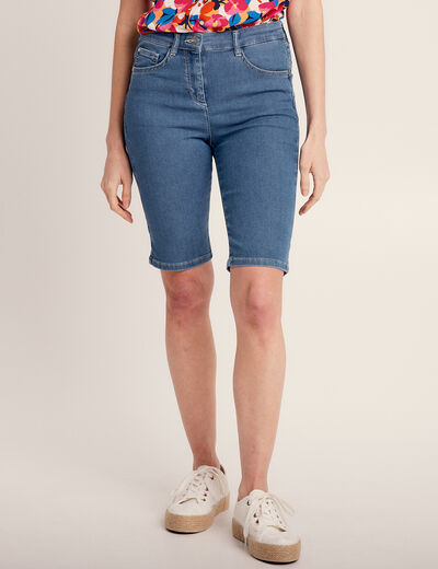 Bermuda magique le Léger denim bleach femme