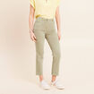 Jean coupe droite 7/8&egrave;me vert clair femme