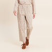 Pantalon mom blanc femme