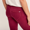 Jean magique ajusté taille standard rouge foncé femme