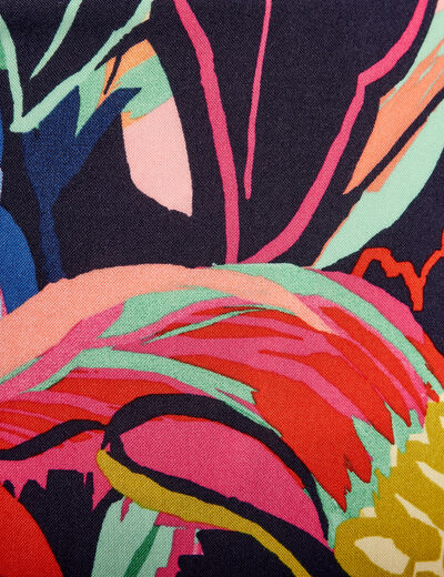 Jupe longue évasée multicolore femme