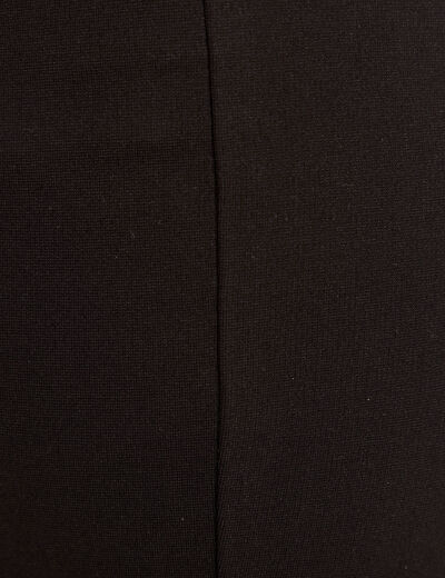 Pantalon droit noir femme