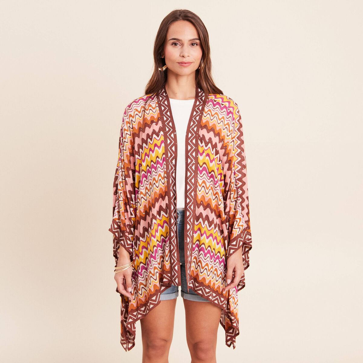 Kimono multicolore femme